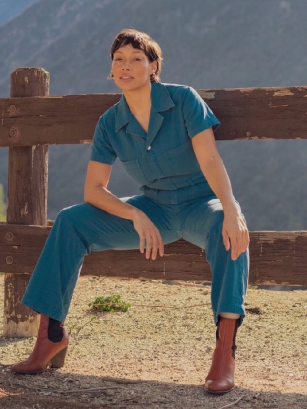 🫐Big Bud Press Short Sleeve Jumpsuit (Marine Blue)🫐 SOLD OUT ONLINE